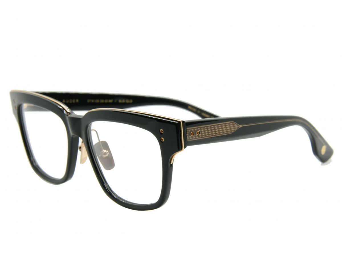 Korekcijska očala Dita AUDER BLACK WHITE GOLD: Velikost: 55/18/148, Spol: unisex, Material: acetat