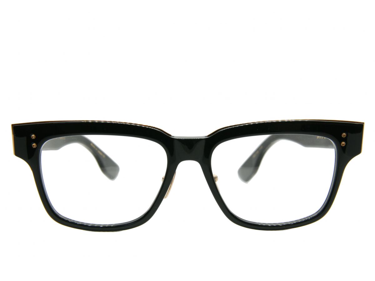 Korekcijska očala Dita AUDER BLACK WHITE GOLD: Velikost: 55/18/148, Spol: unisex, Material: acetat