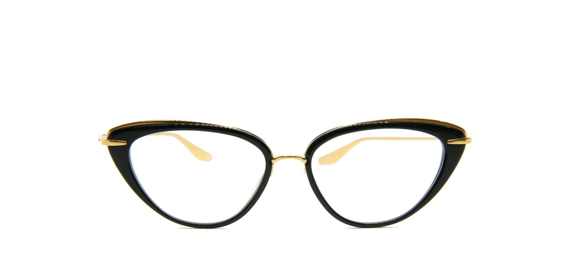 Korekcijska očala Dita LACQUER BLACK GOLD: Velikost: 51/15/139, Spol: ženska, Material: acetat/titan