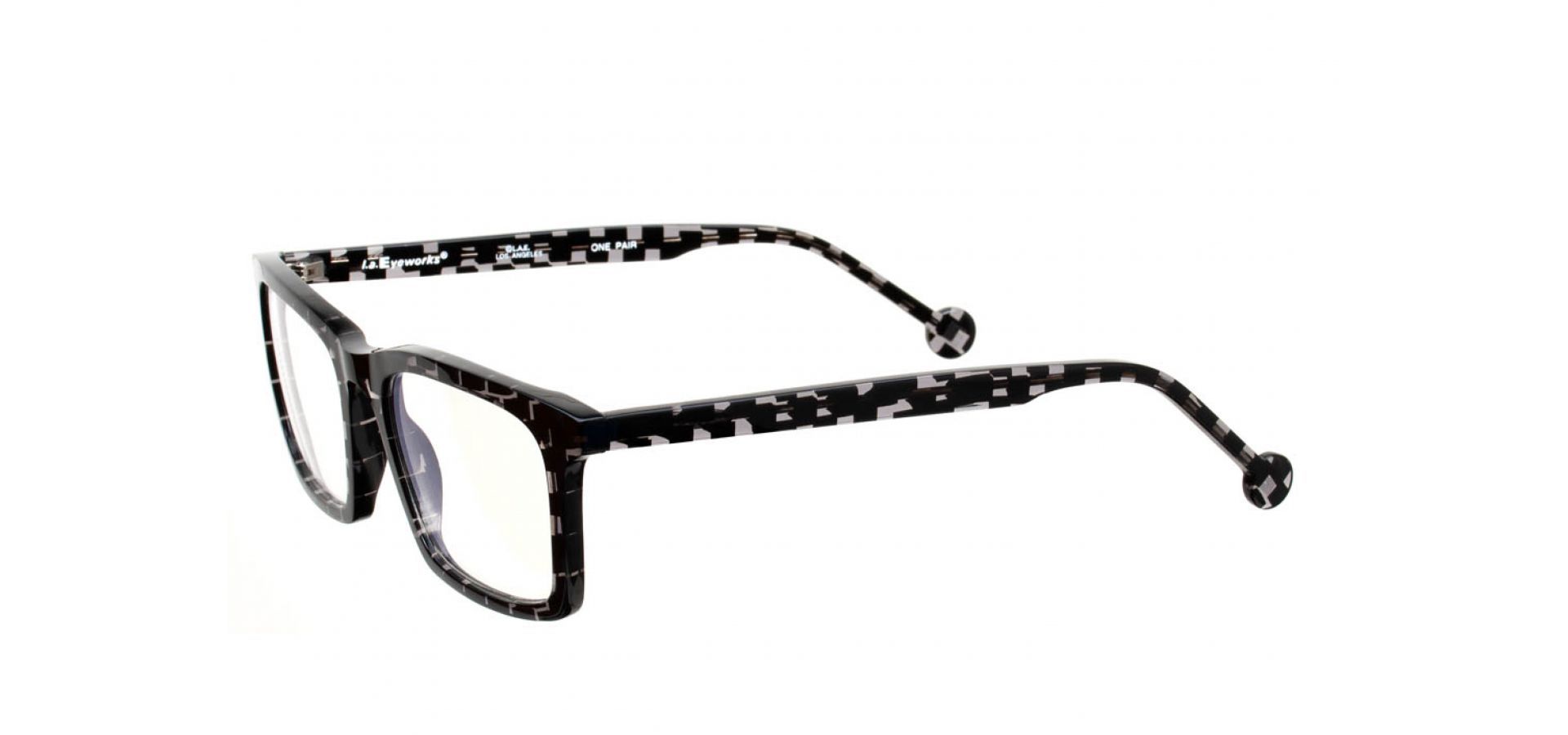 Korekcijska očala l. a. Eyeworks L.A. BN609DS BRONCO SMOKE SQUARES: Velikost: 52/19/142, Spol: unisex, Material: acetat
