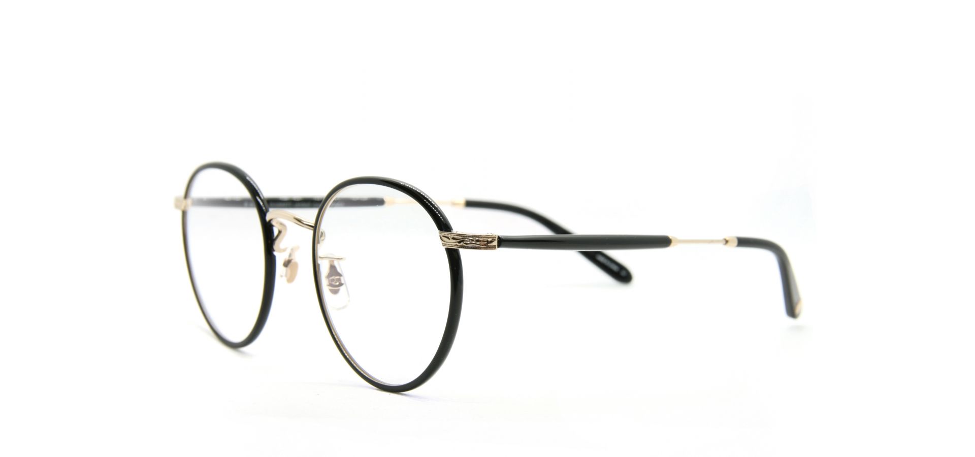 Korekcijska očala Garrett Leight WILSON 49 BLACK GOLD BLACK: Velikost: 49/22, Spol: unisex, Material: acetat/kovinska