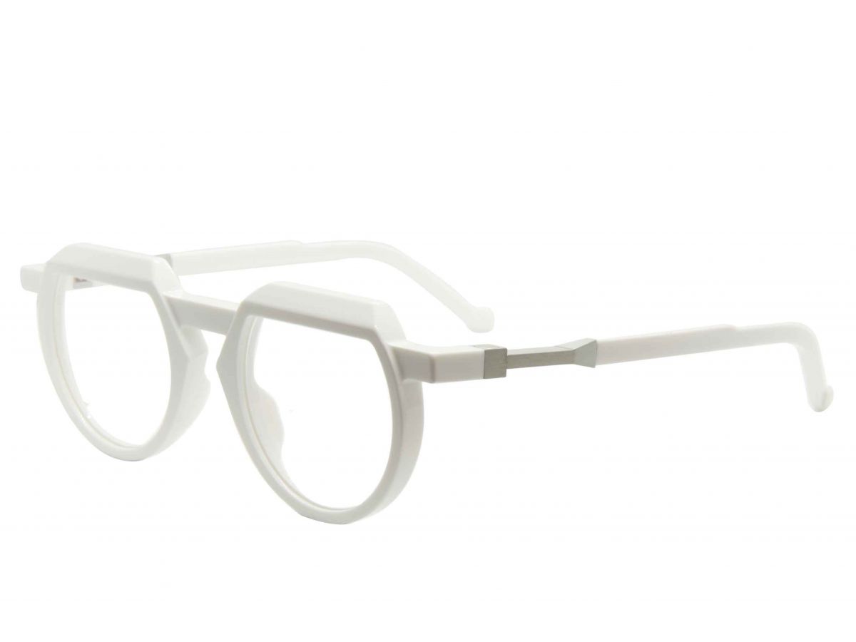 Korekcijska očala VAVA WL0054 WHITE - SILVER FLEX: Spol: unisex, Material: acetat/titan